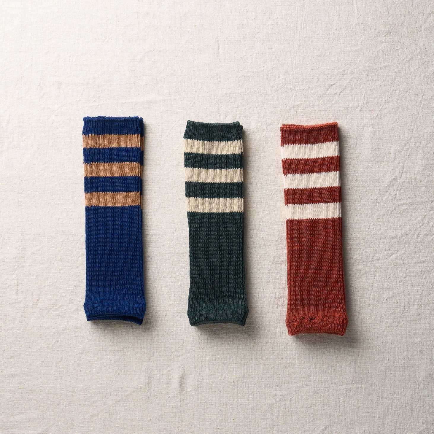 4-4013|Wool Organic Cotton Stripes Sleeve