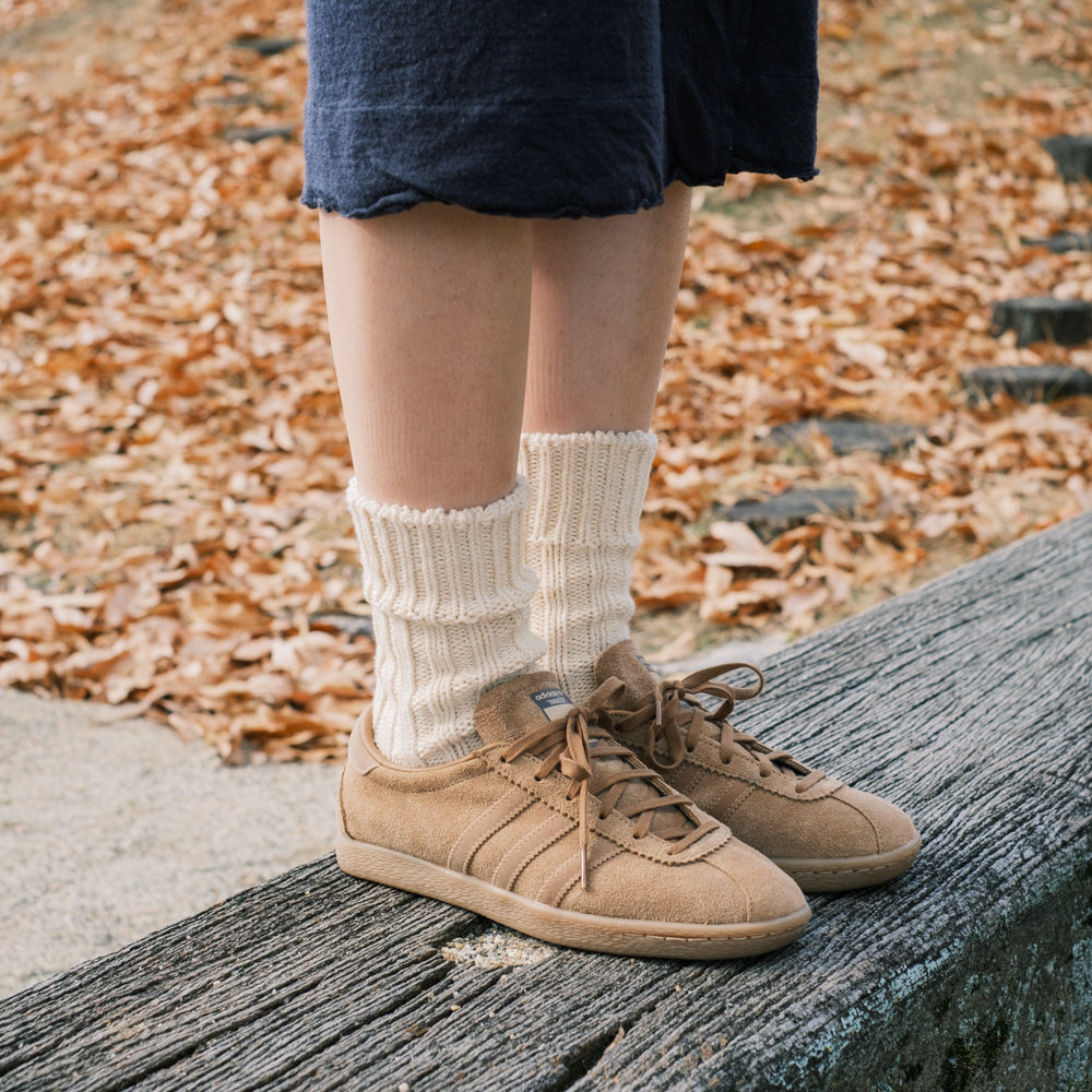 ORGANIC COTTON ROW GAUGE SOCKS｜7-5002