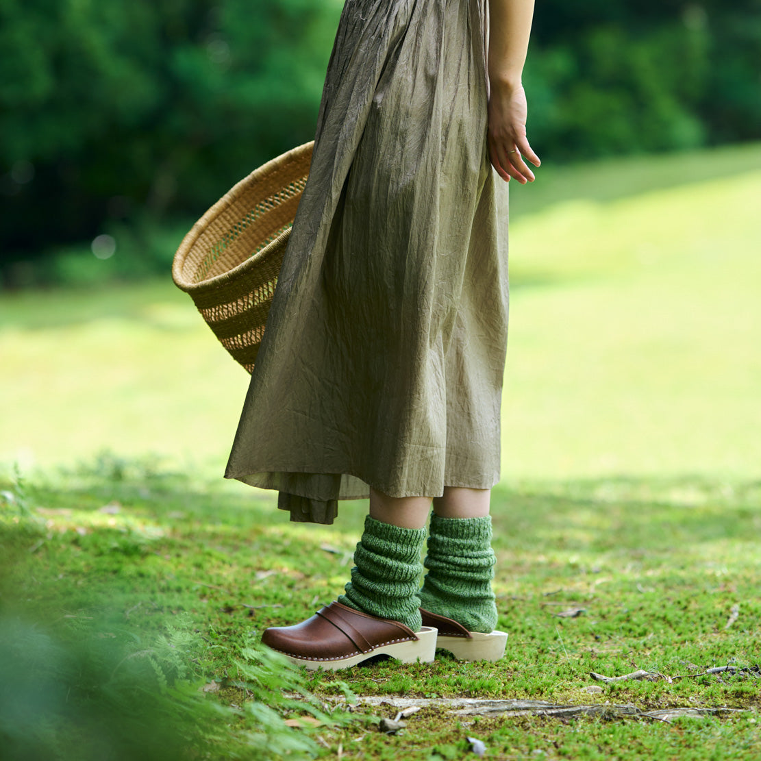 4-1006｜"Garabou" Organic Cotton Slipper Socks