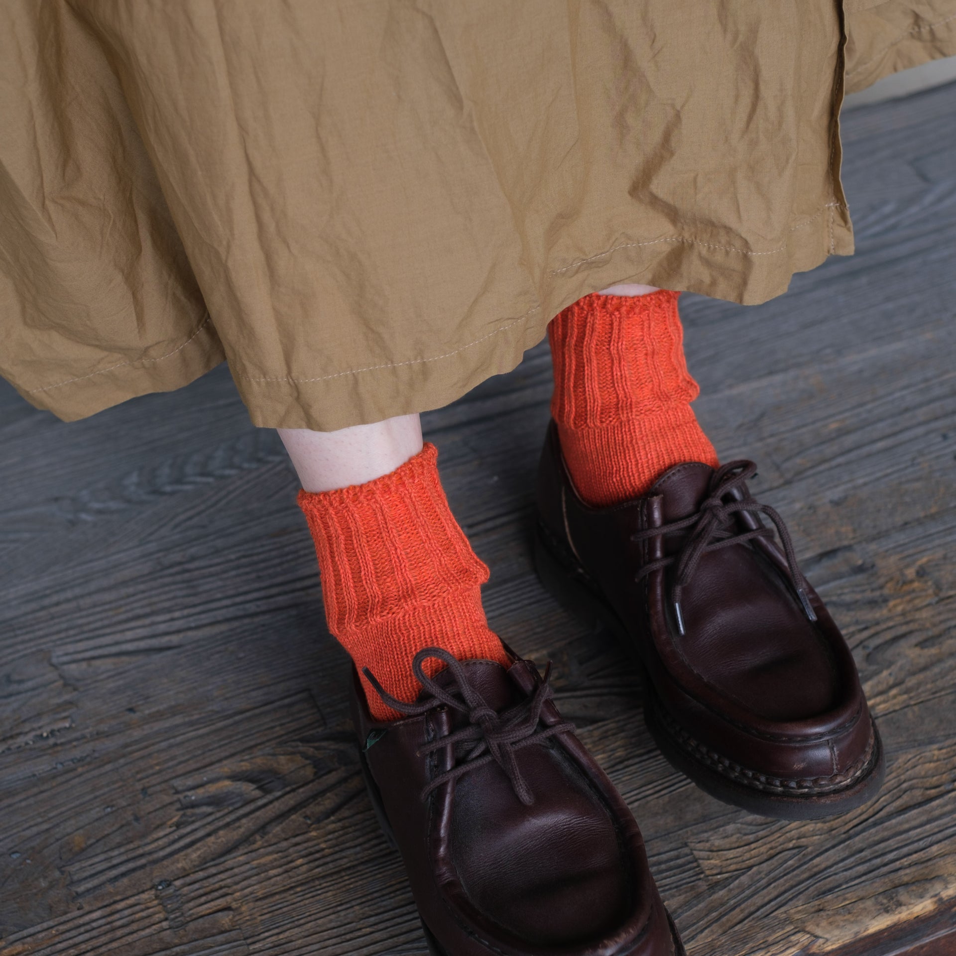 4-2001｜Linen Organic Cotton Ankle Socks