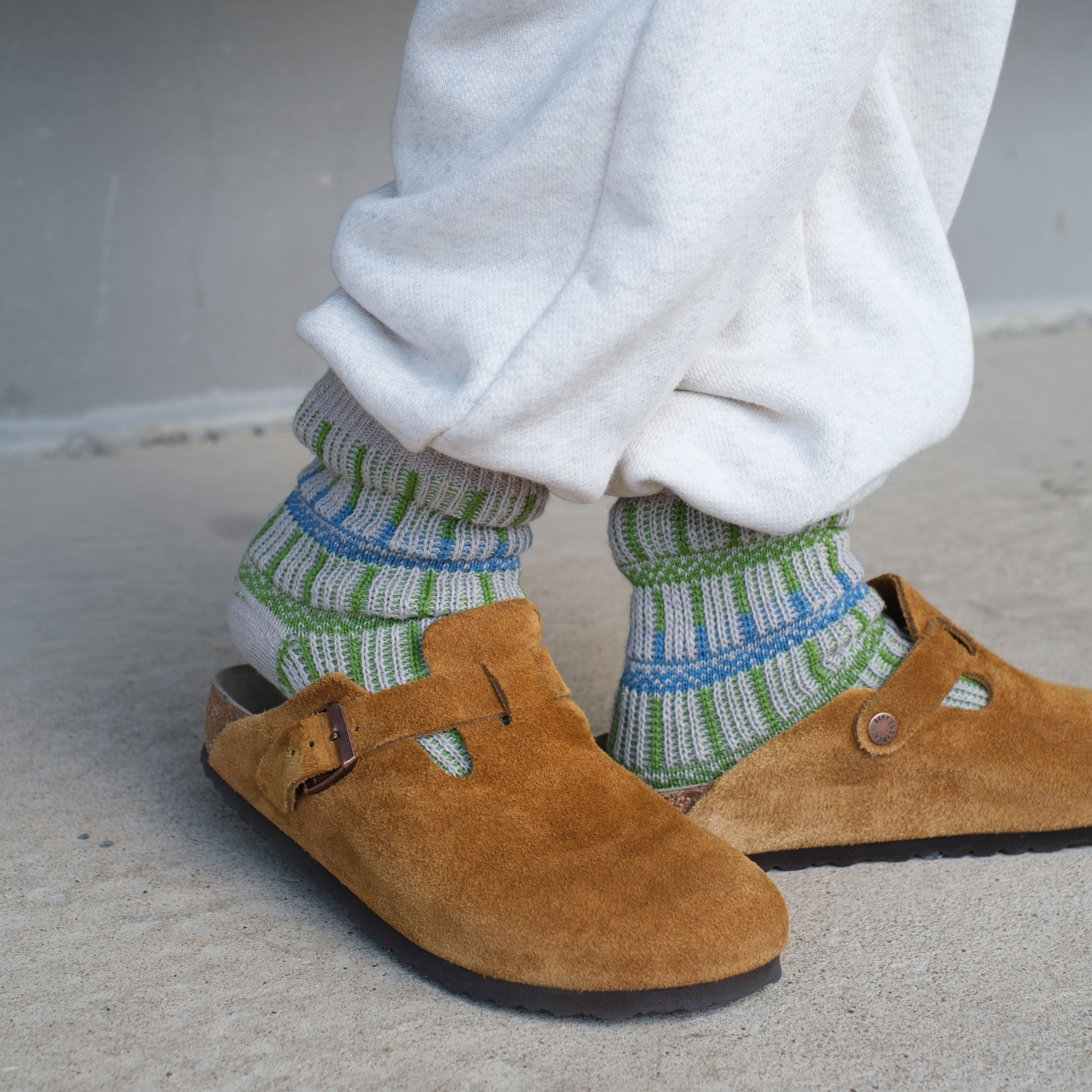 4-2017｜Organic Cotton Irregular Stripes Socks