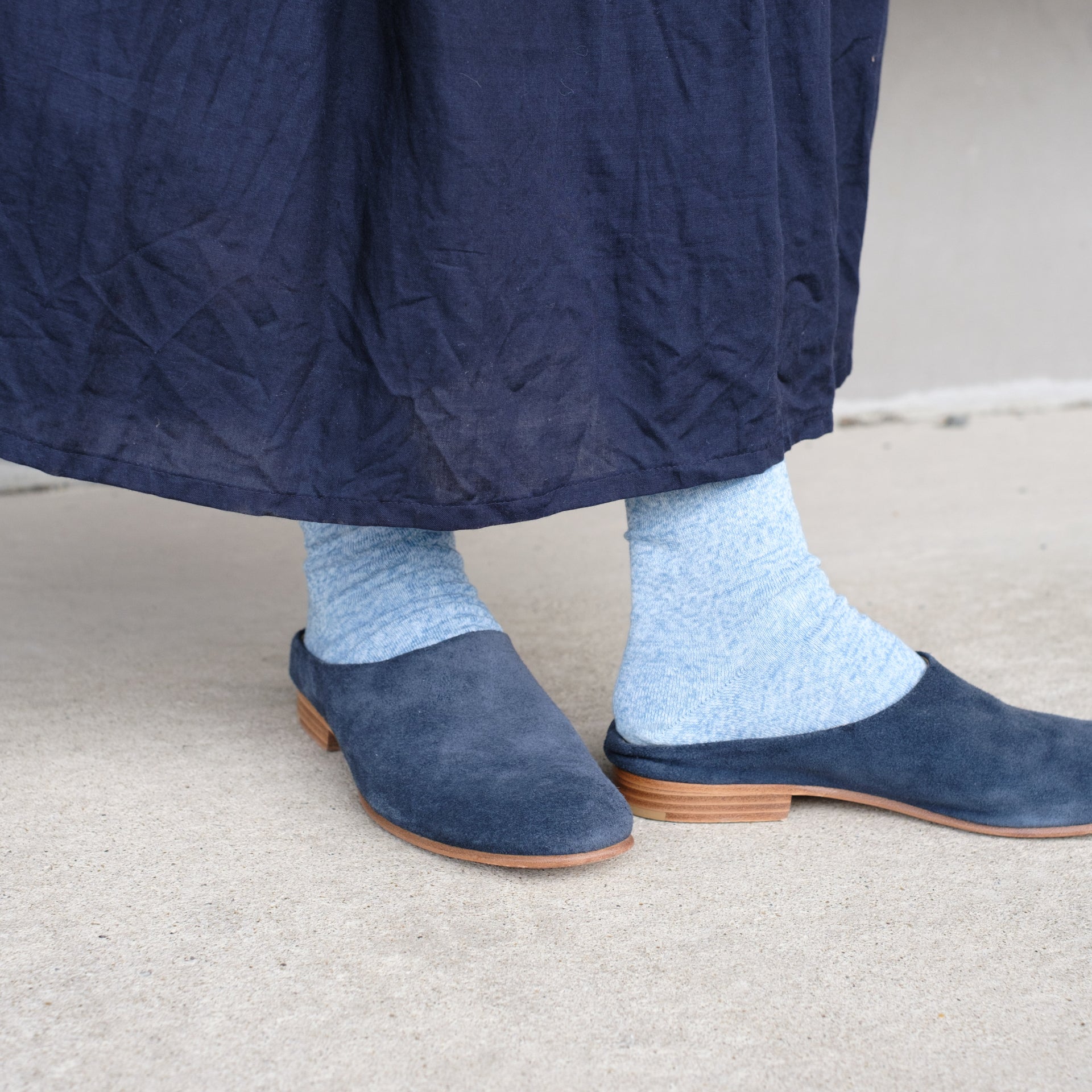 7-5024｜Organic Cotton Plain Socks