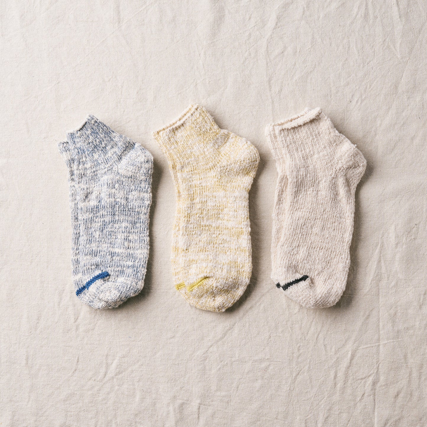 7-5012｜"GARABOU" ORGANIC COTTON ANKLE SOCKS