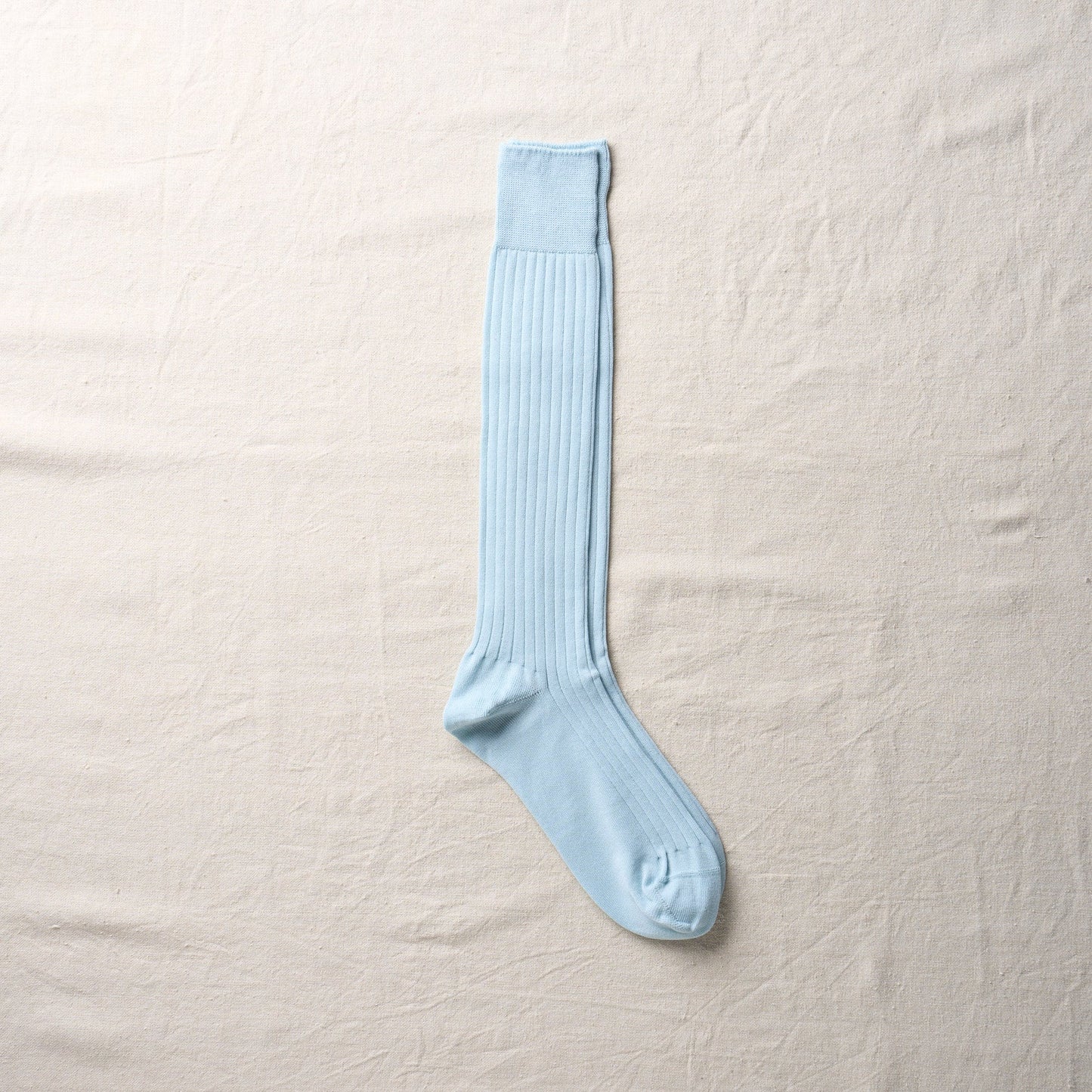 4-1003｜Organic Cotton Ribbed Knee Socks