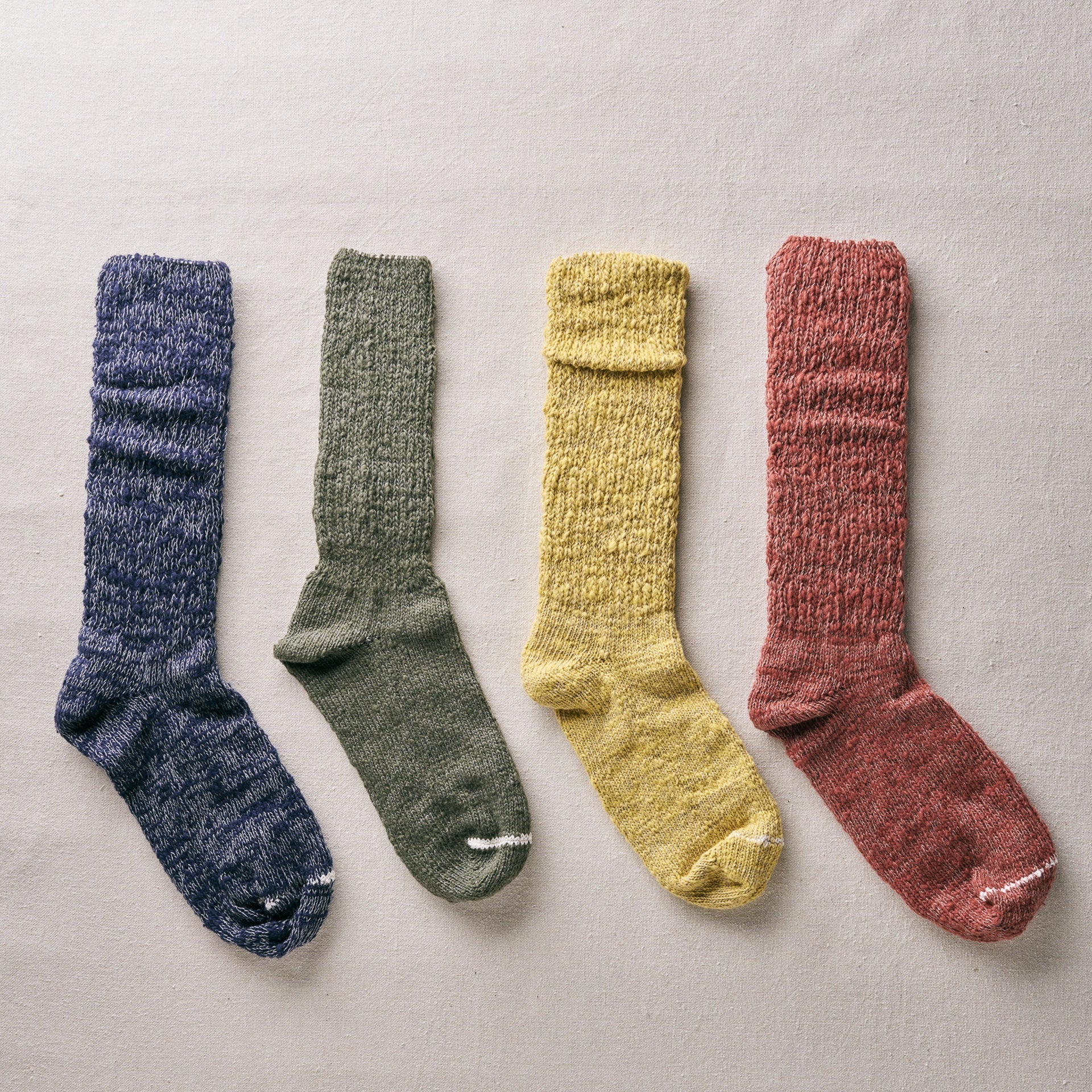 4-1006｜"Garabou" Organic Cotton Slipper Socks