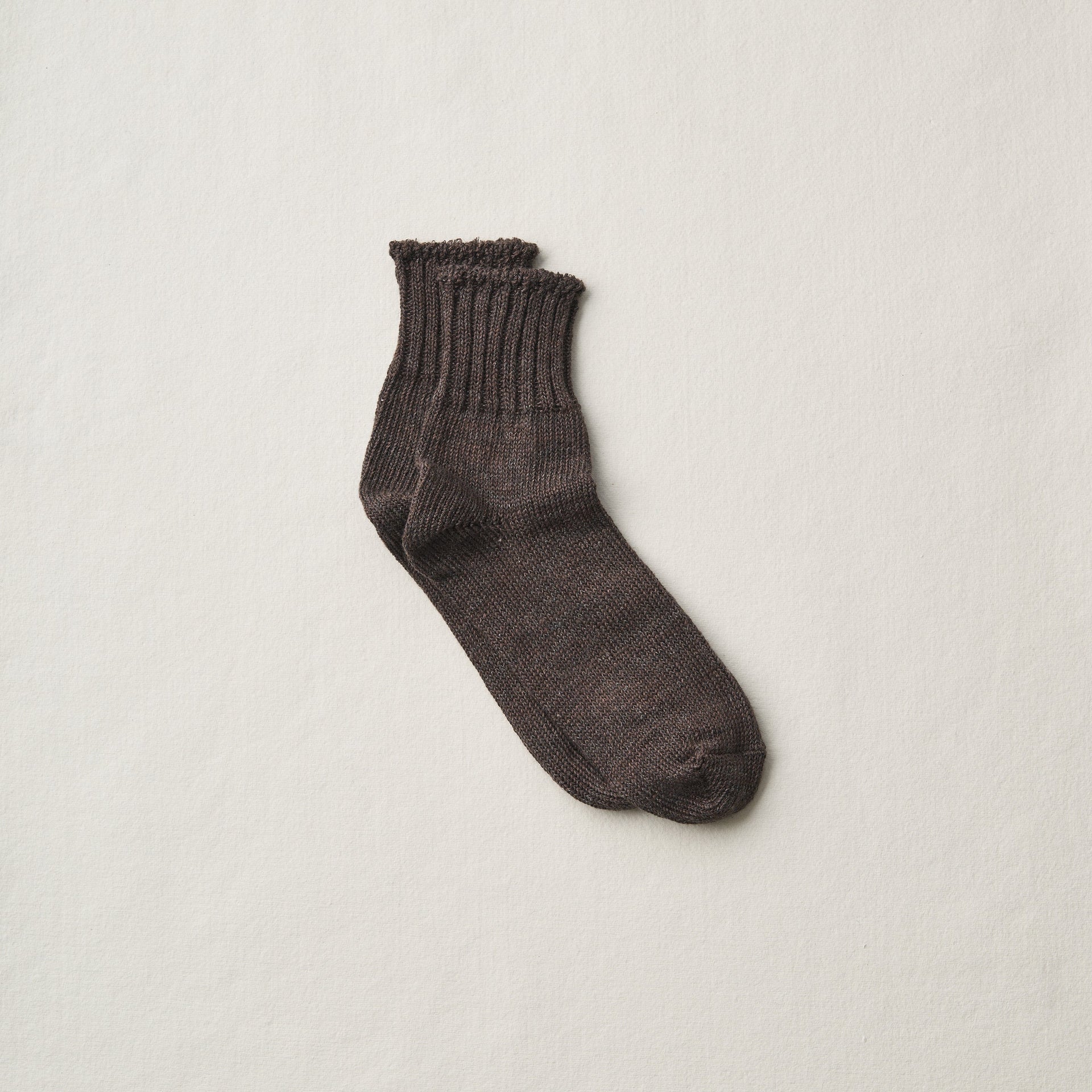 4-2001｜Linen Organic Cotton Ankle Socks