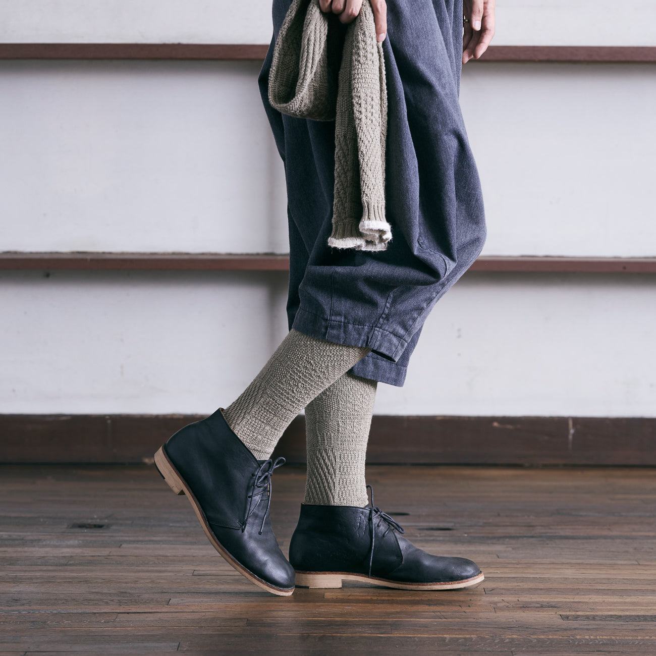 7-5019｜Organic Cotton Yak Knitting Patterns Socks
