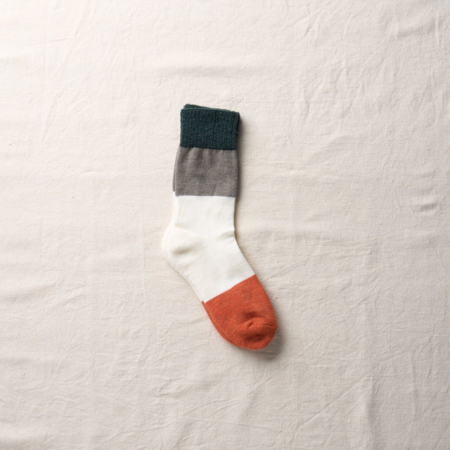 4-4010｜Wool Organic Cotton Yak Pile Soles Socks