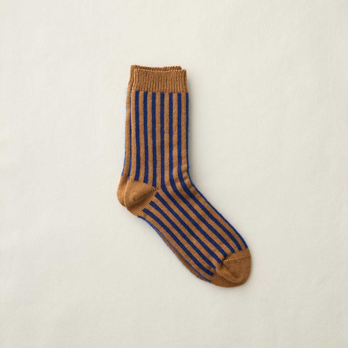 4-4031｜Organic Cotton Mohair Stripes Socks