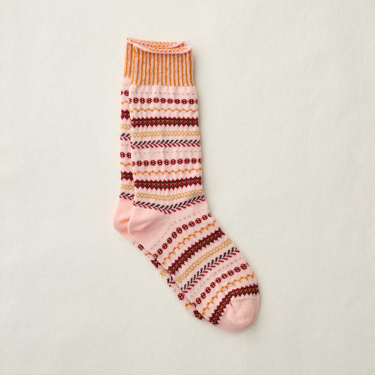 4-4038｜Wool Fair Isle Socks