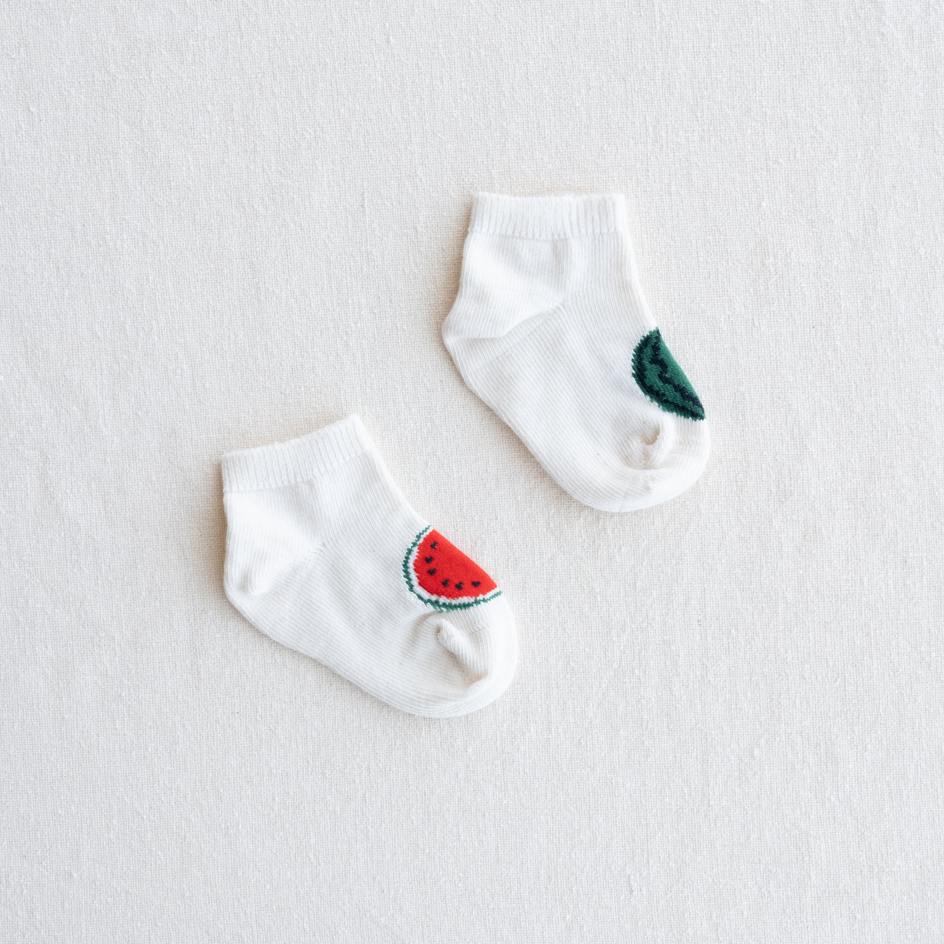5-5013｜Organic Cotton　Watermelon Socks For Baby