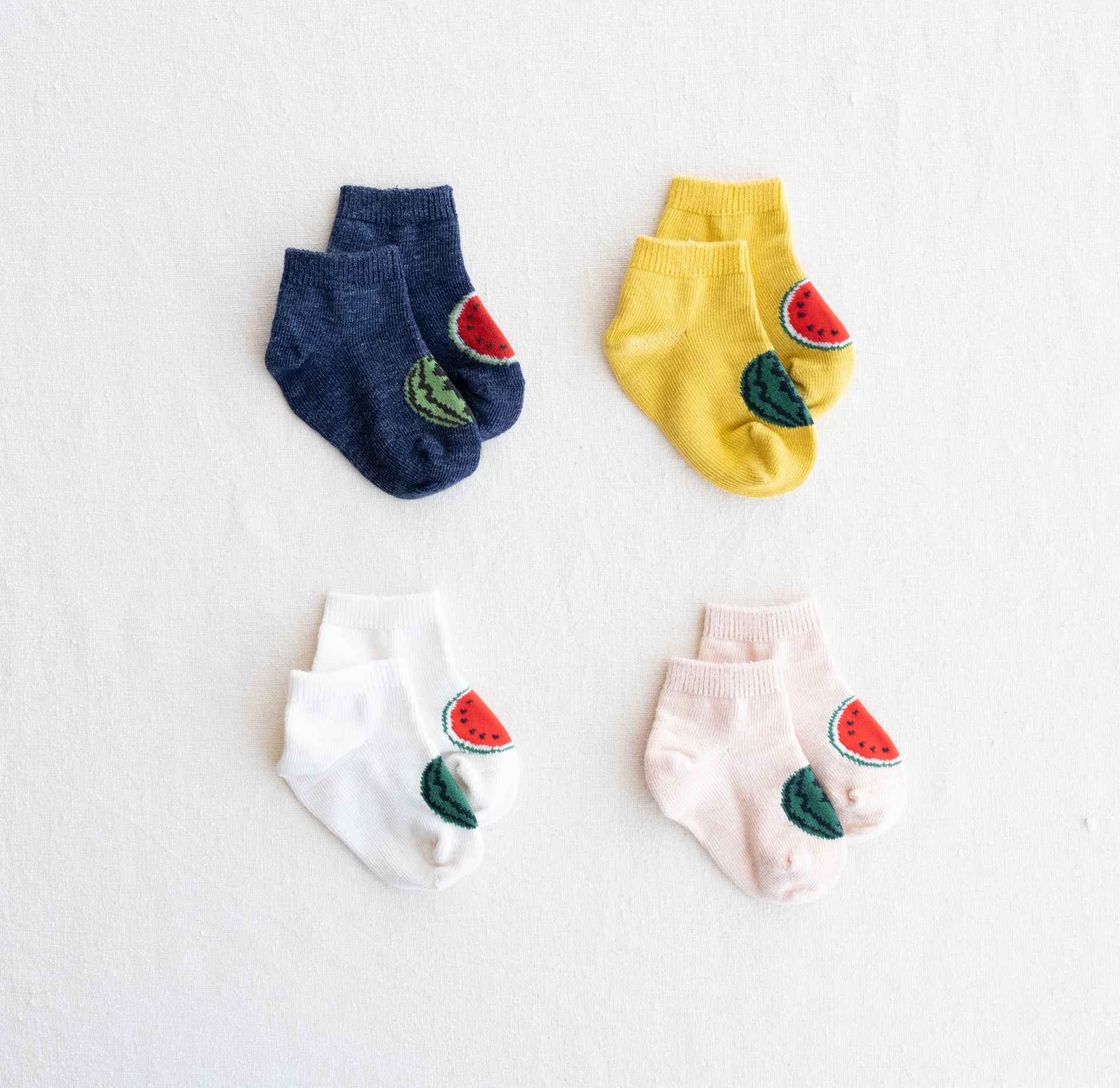 5-5013｜Organic Cotton　Watermelon Socks For Baby
