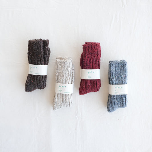 4-4012｜Recycled Wool Low Gauge Socks