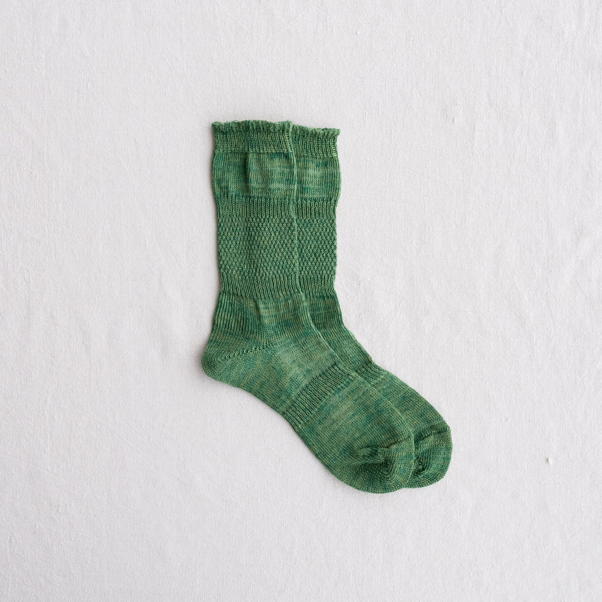 5-5011｜Linen Moss Stitch"PLOOT" Socks