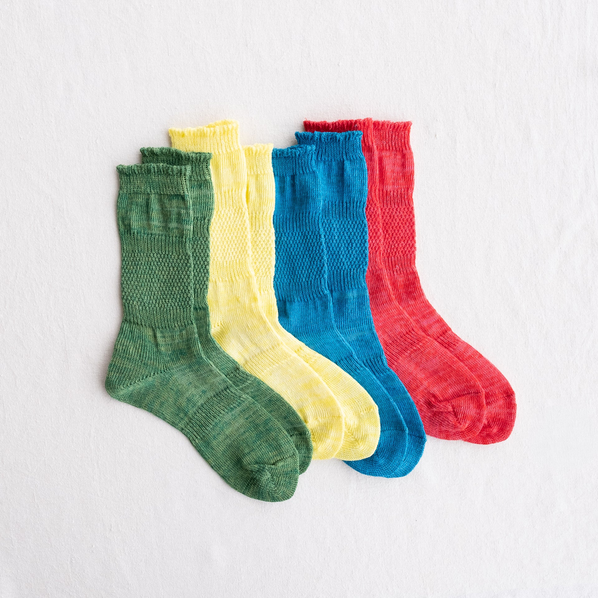 5-5011｜Linen Moss Stitch"PLOOT" Socks