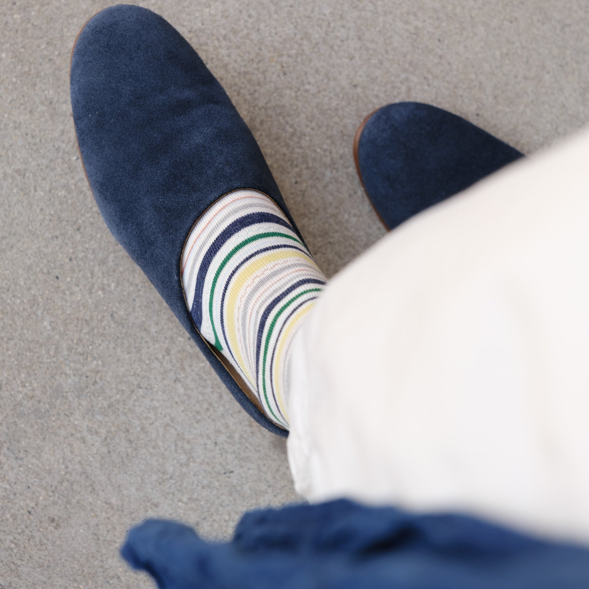 4-2019｜Organic Cotton Multi Stripe Socks