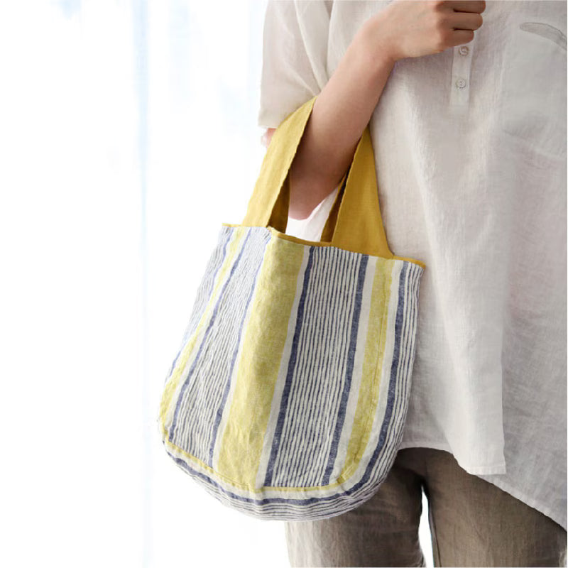 Lino e Lina｜リバーシブルバッグ ポントワーズ 　イエロー