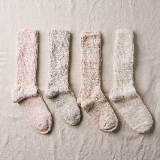 7-6000｜"GARABOU" ORGANIC COTTON SLIPPER SOCKS