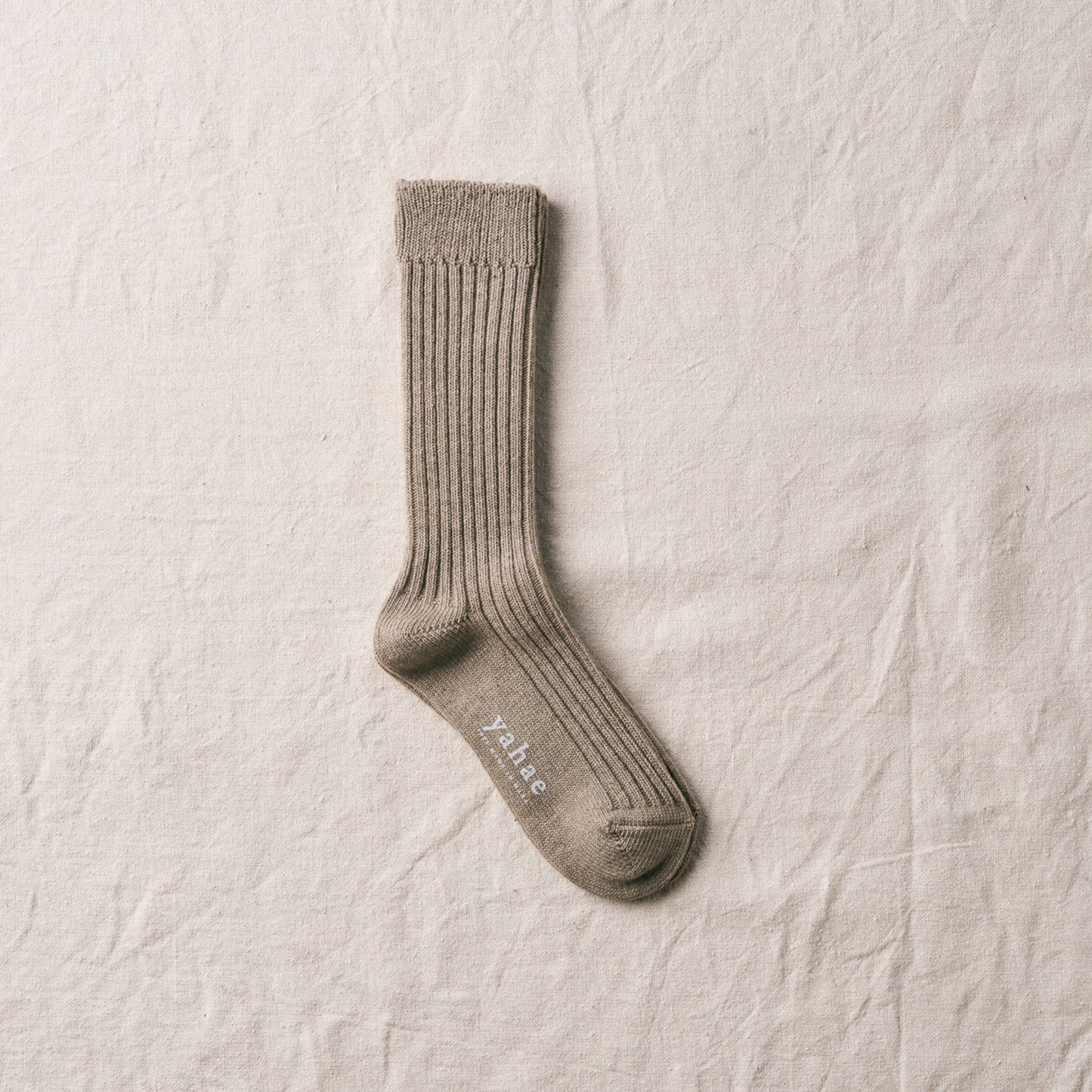 7-6001｜ORGANIC COTTON BLENDED YAK RIBBED SOCKS