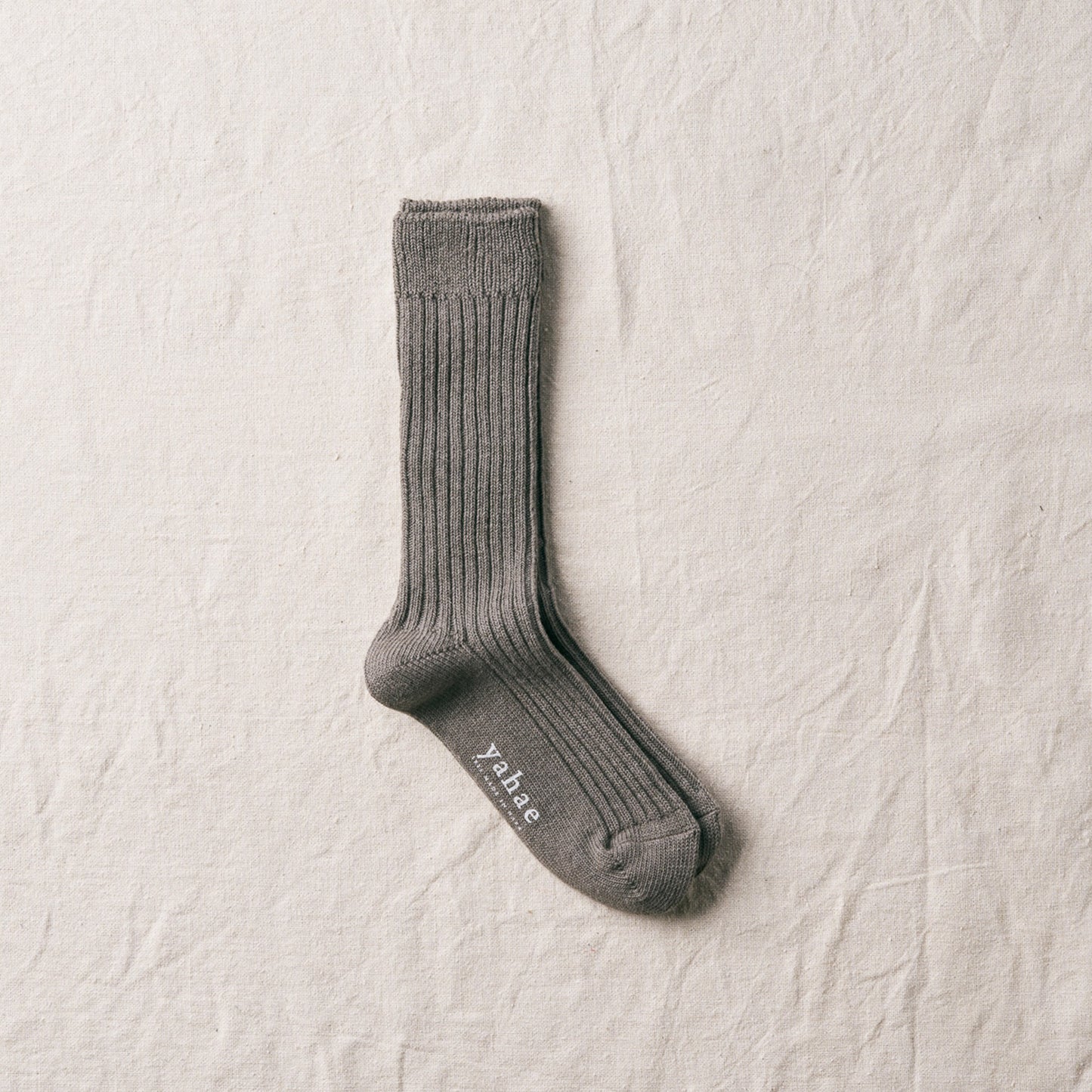 7-6001｜ORGANIC COTTON BLENDED YAK RIBBED SOCKS