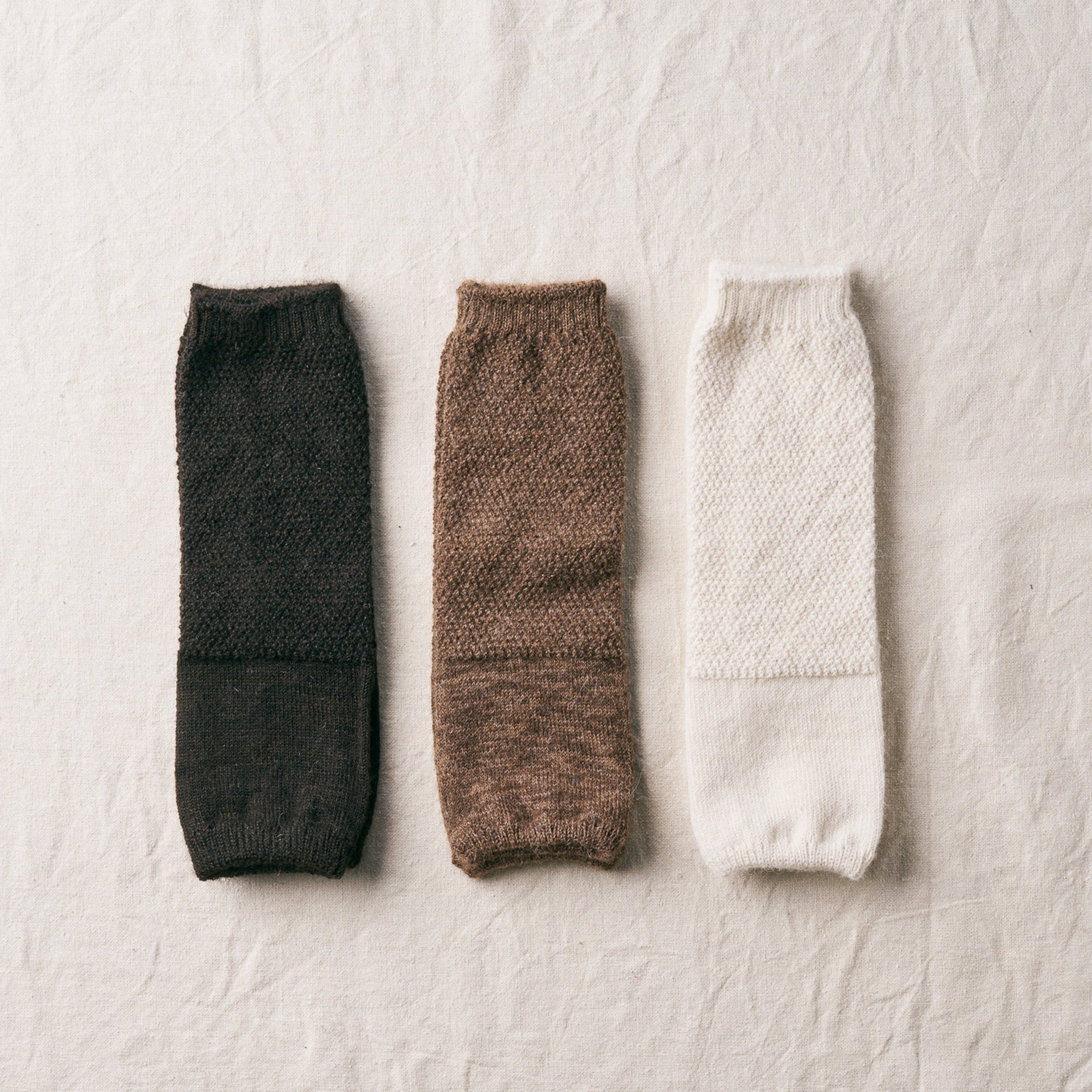 7-5009｜ALPACA MOSS STITCH WARMER