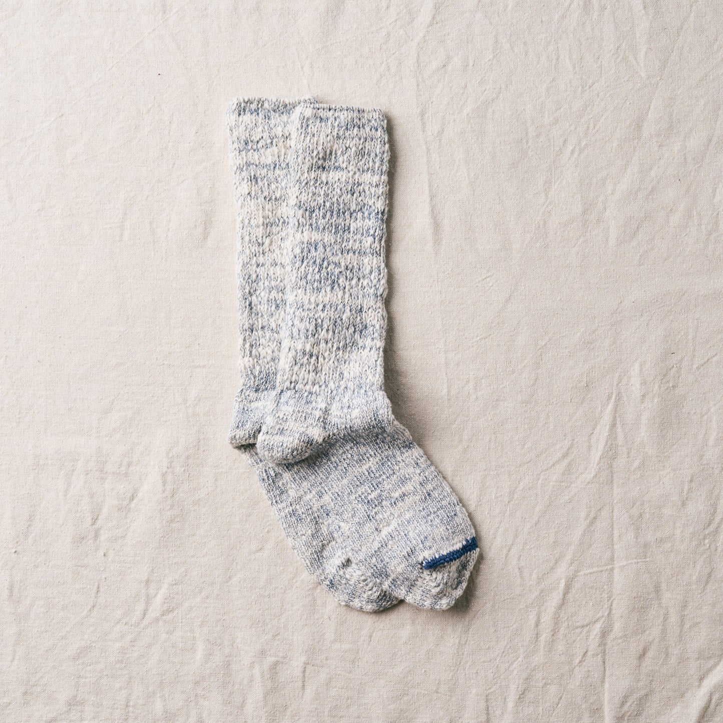 7-6010｜"GARABOU" ORGANIC COTTON SLIPPER SOCKS INDIGO