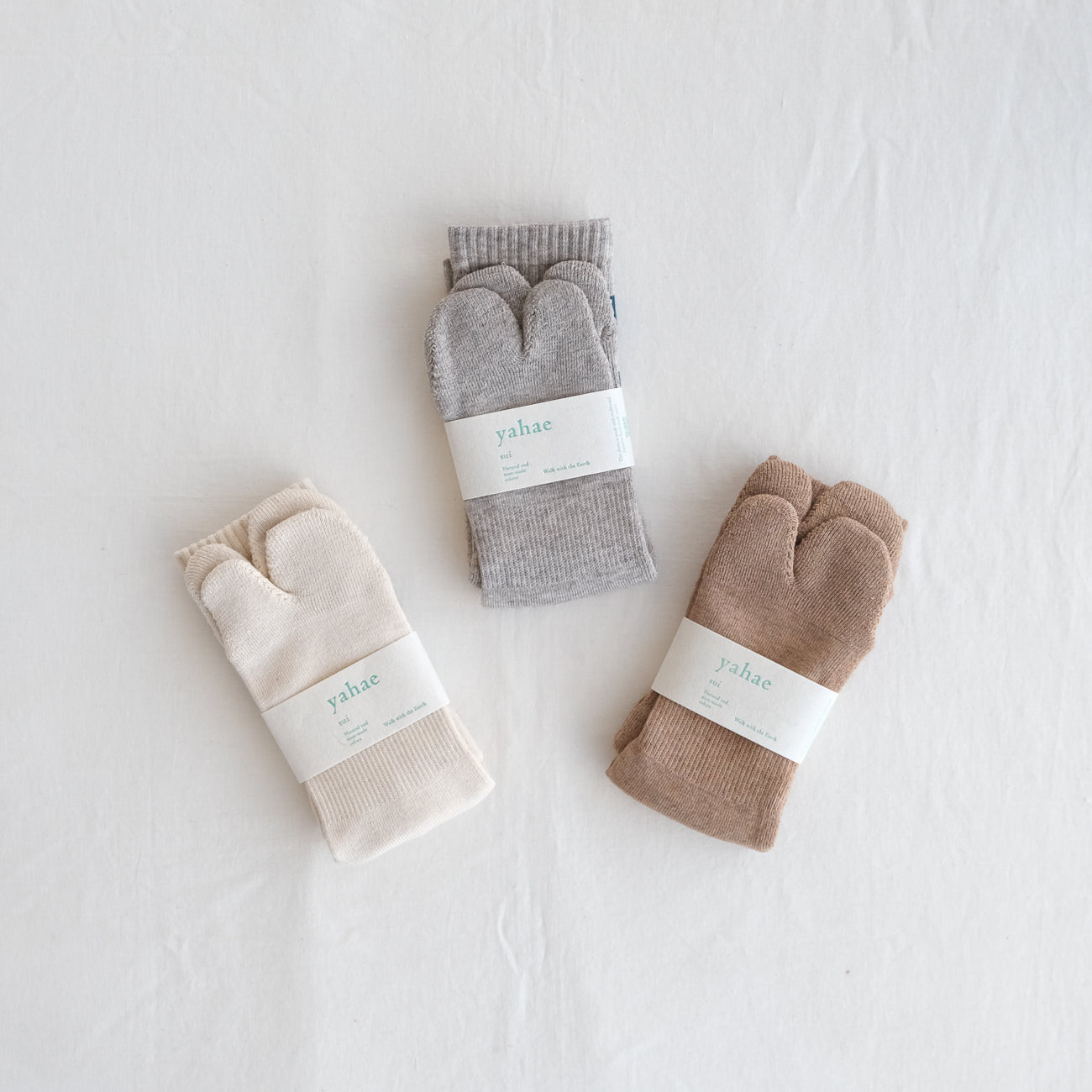 4-4008｜Organic Cotton Yak Pile Soles Tabi Socks