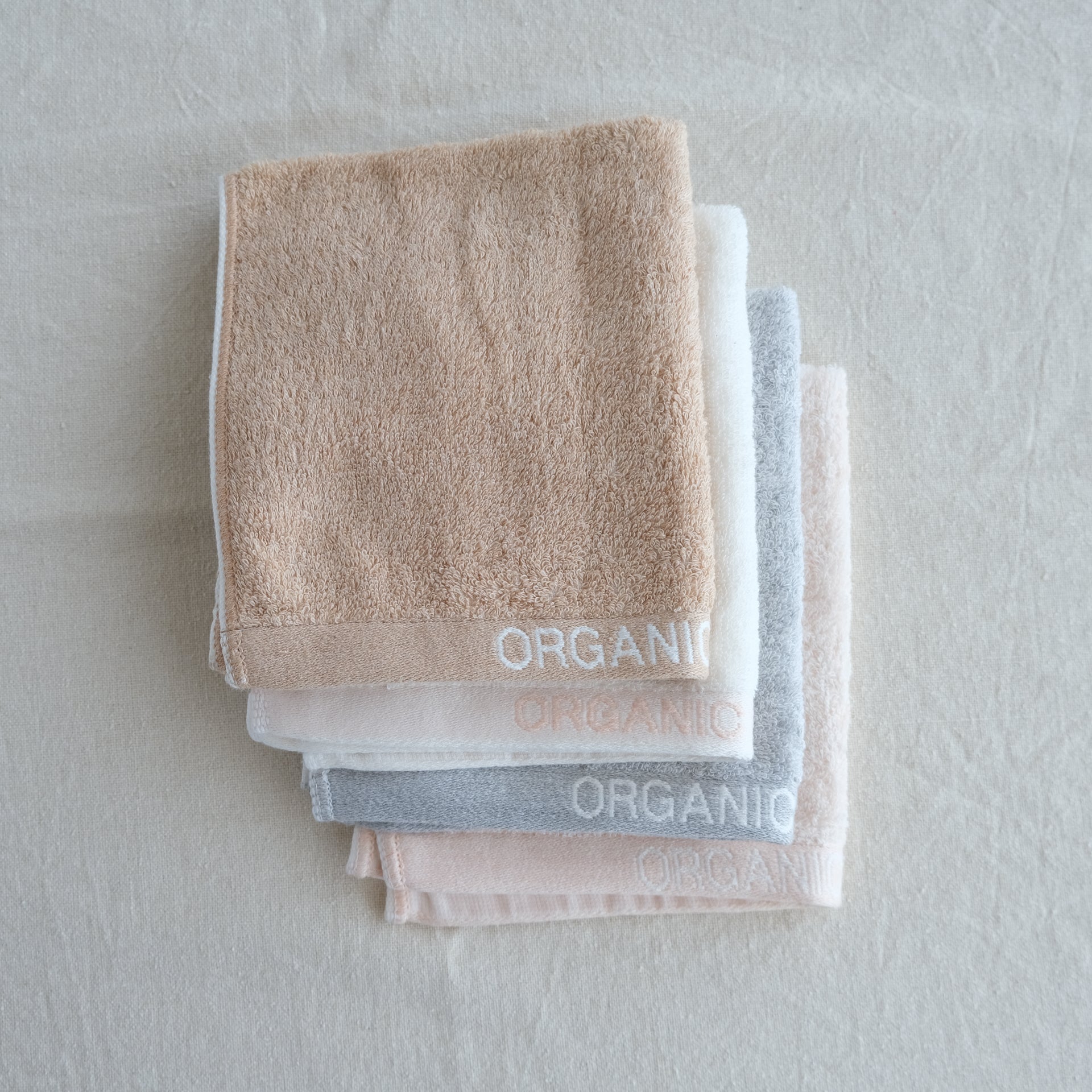 ORGANIC GARDEN｜TS-001-01ウォッシュタオル・ロゴ