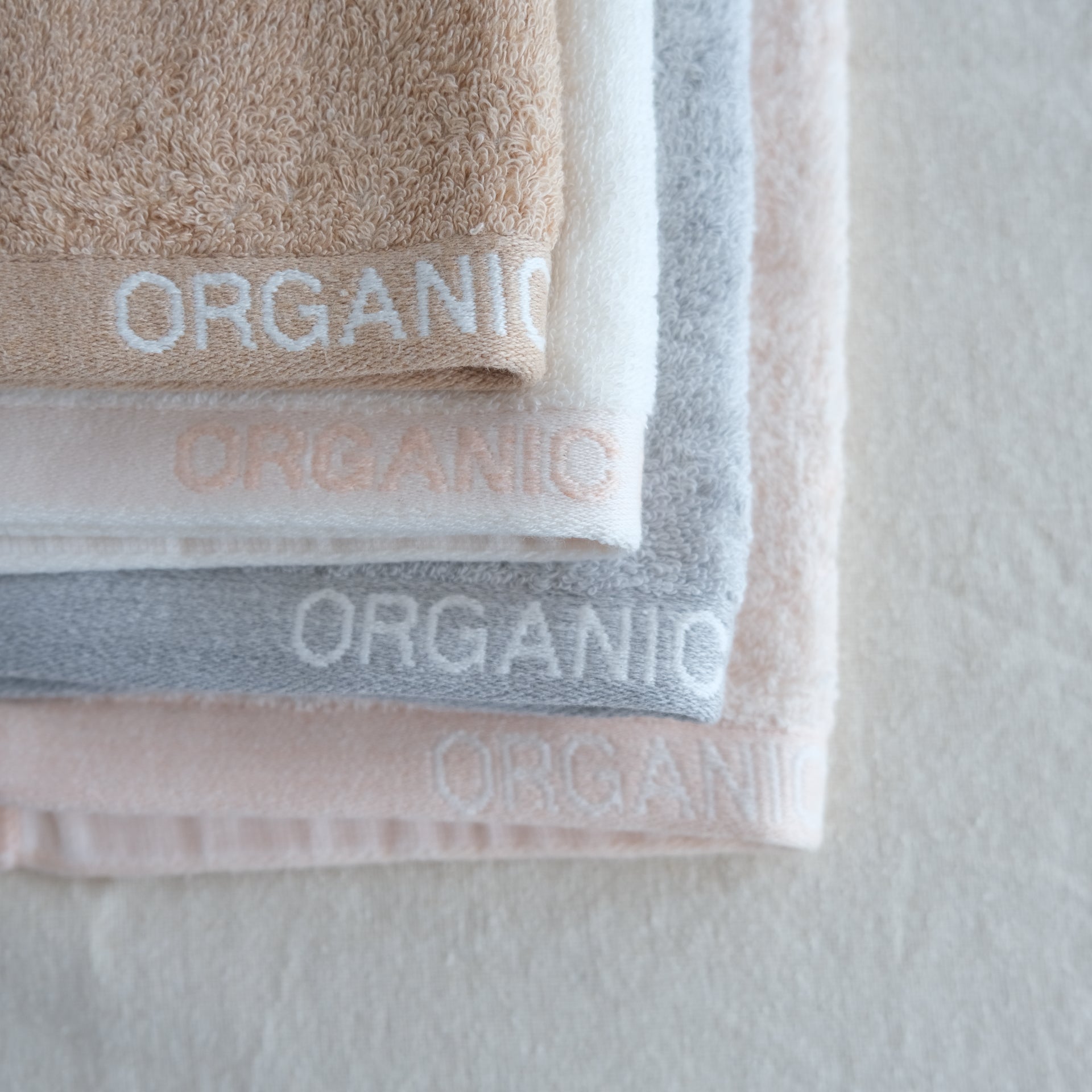 ORGANIC GARDEN｜TS-001-01ウォッシュタオル・ロゴ