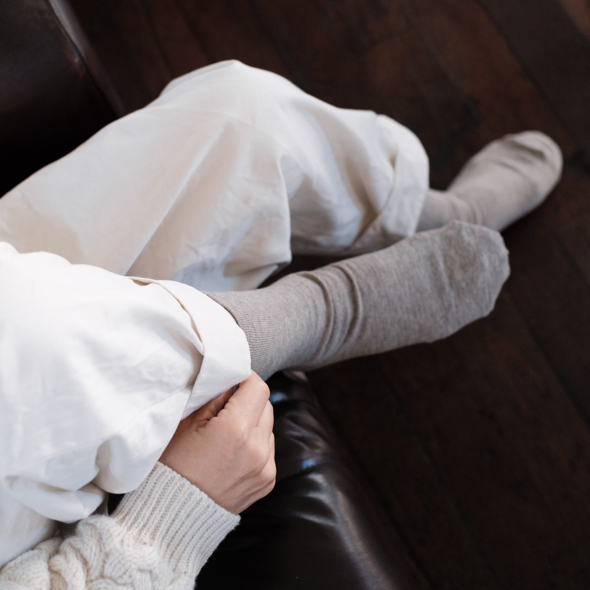 8-0016｜スーピマ×ヤク ゴムなしソックス