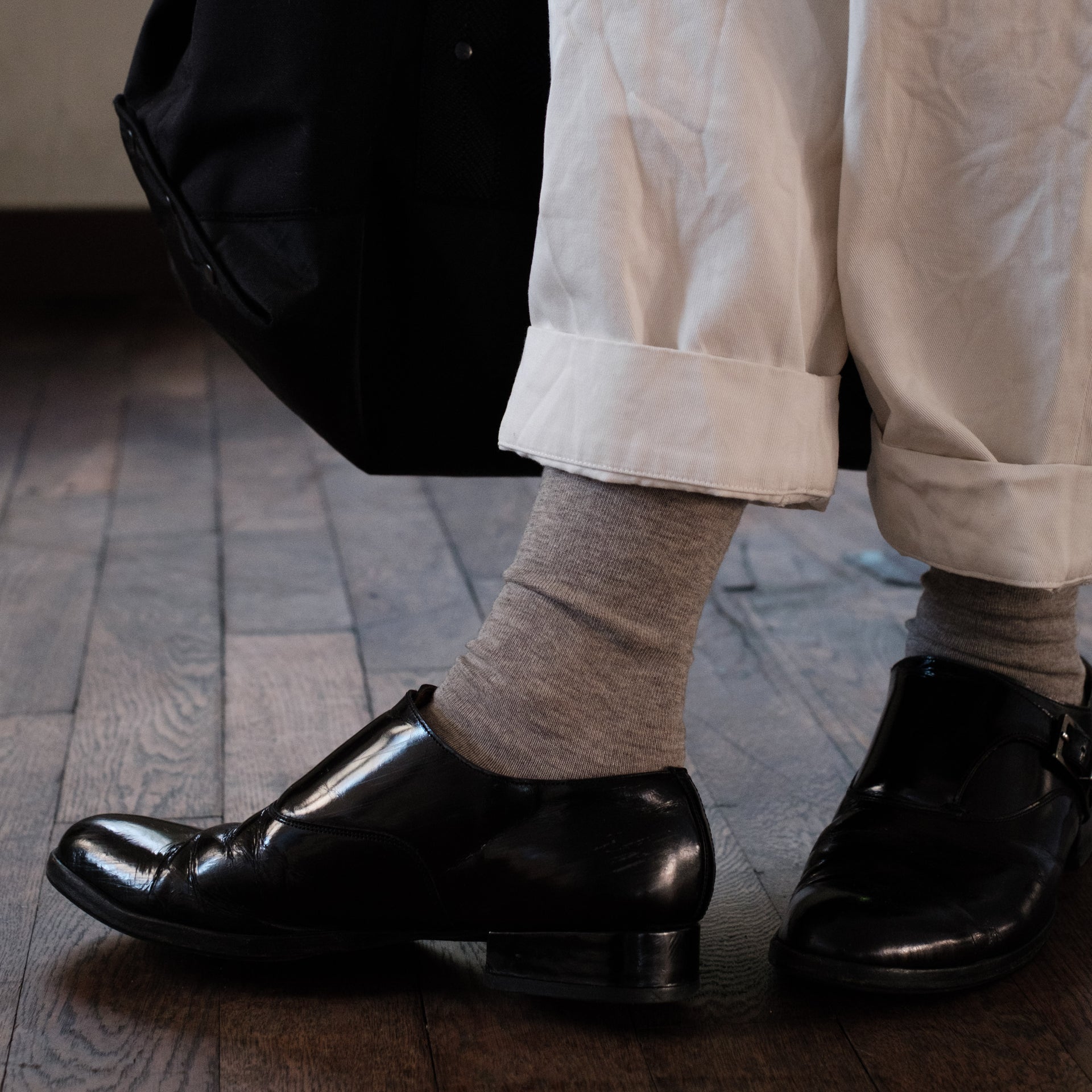 8-0016｜スーピマ×ヤク ゴムなしソックス