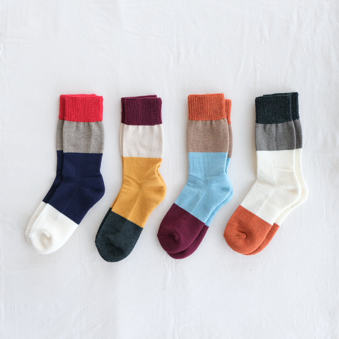 4-4010｜Wool Organic Cotton Yak Pile Soles Socks