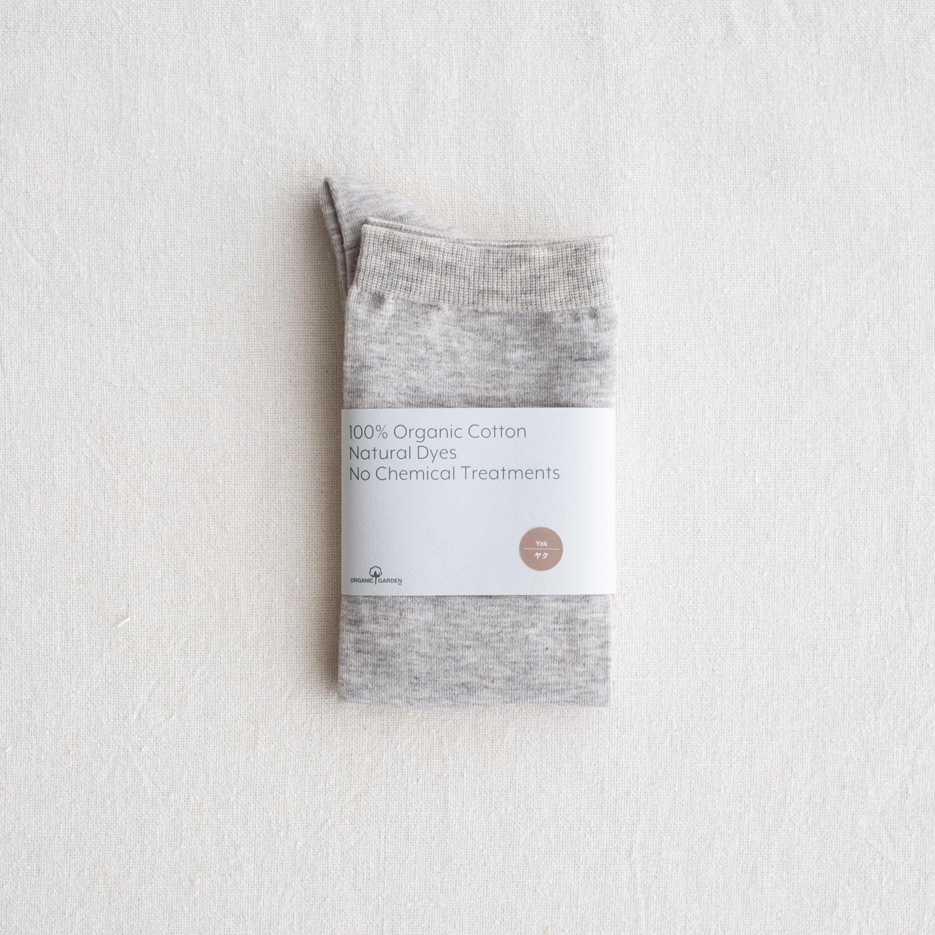 8-0046｜スーピマ×ヤク プレーンハイソックス