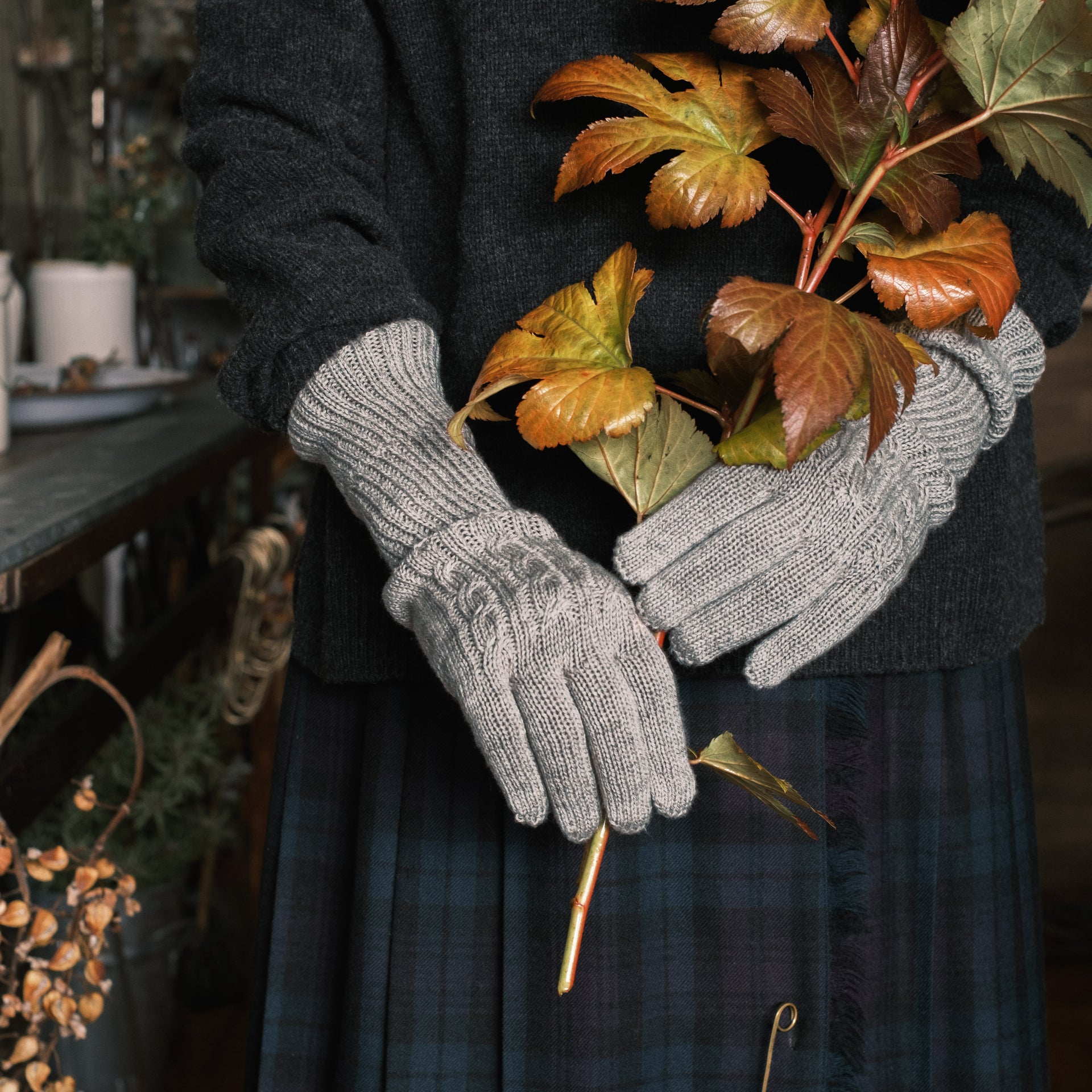 8-0912｜スーピマ×ヤク　ロング手袋