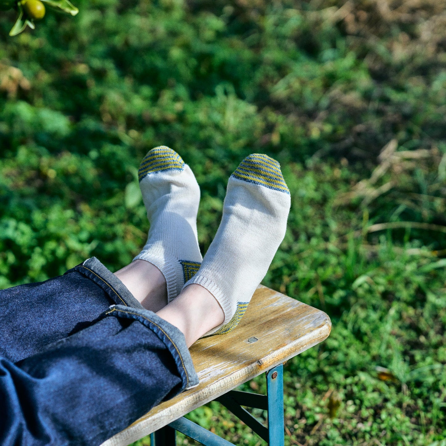 Organic Cotton Linen Sneaker Socks｜7-5013