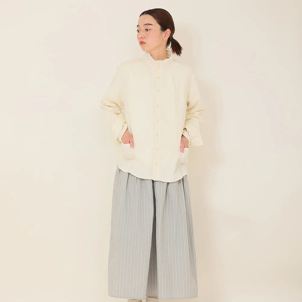 to touch｜TO24T-12  コットンギンガム起毛 ハイネックシャツ