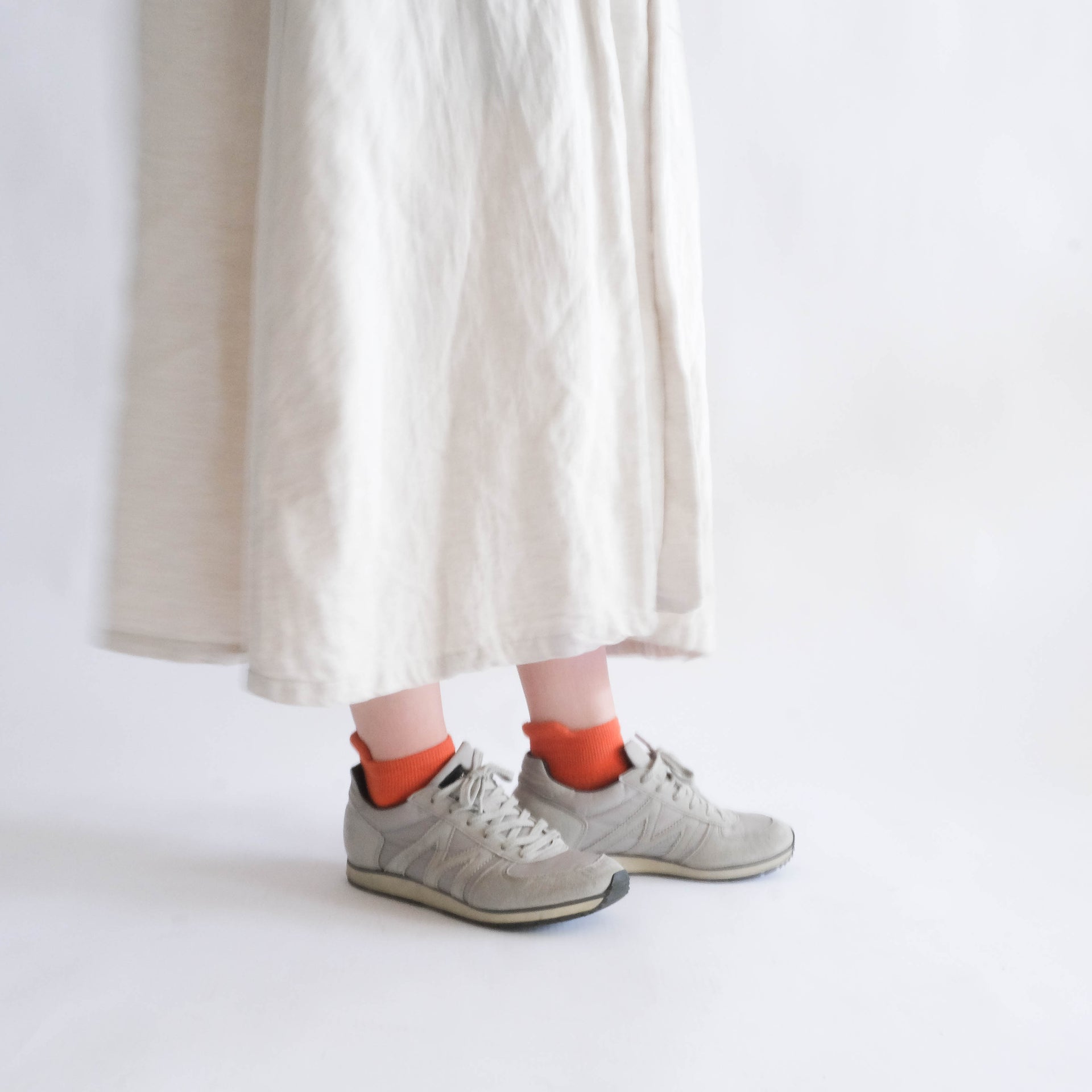 4-1005｜Organic Cotton Pile Sole Sneaker Socks
