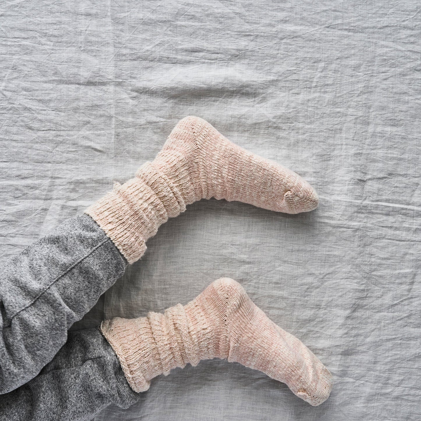 7-6000｜"GARABOU" ORGANIC COTTON SLIPPER SOCKS